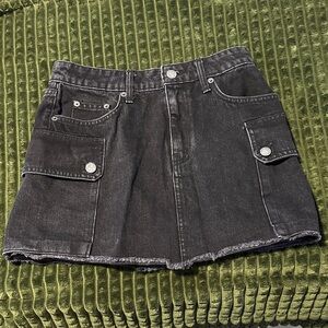 Carmar Dark Gray Denim Skirt